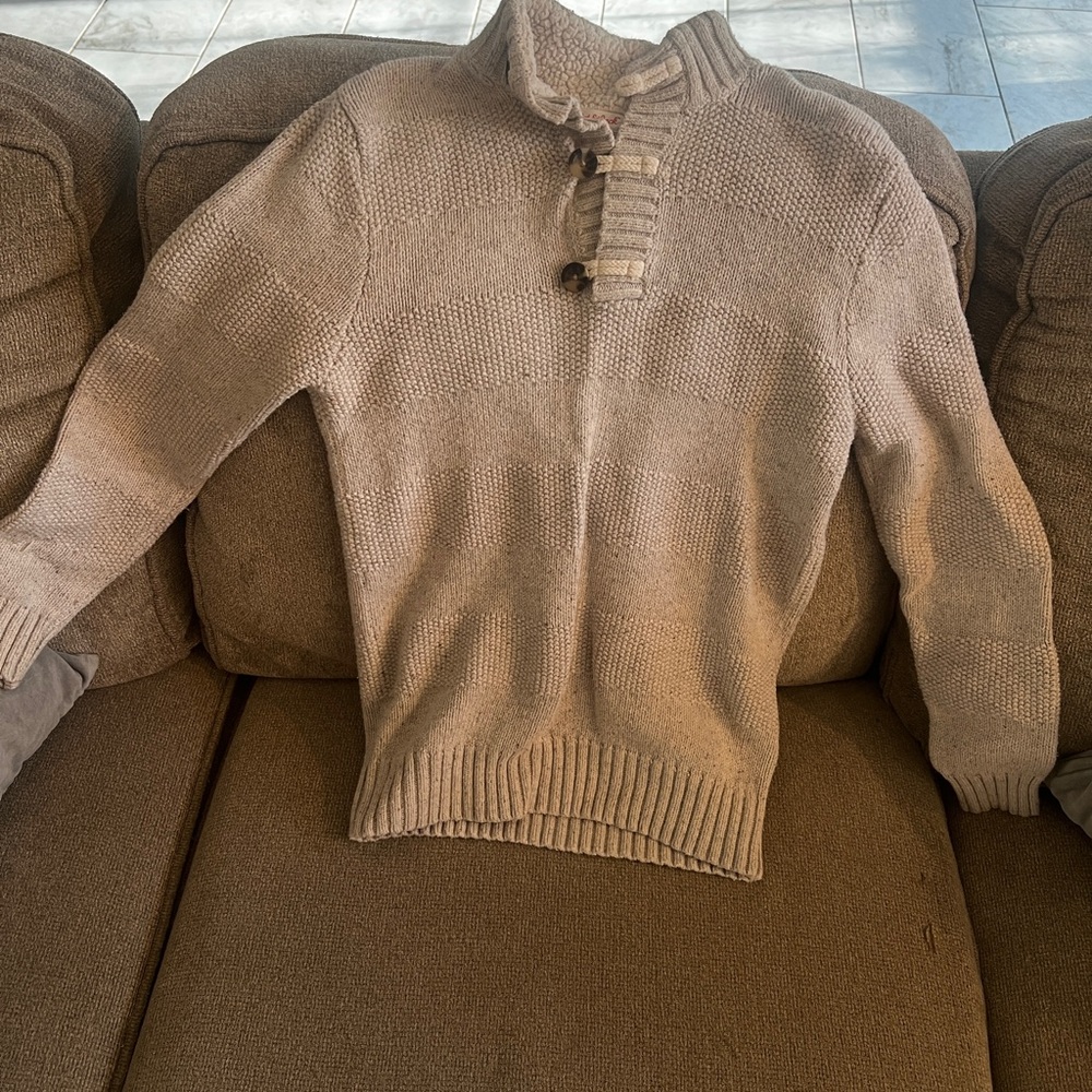 Cat & Jack Boy’s Taupe Turtleneck Sweater